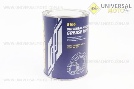 Мастило багатоцільове литове (для підшипників) (синє) "MULTIPURPOSE GREASE MP2", 800g. MANNOL (Мотохімія / UM3045-V08)