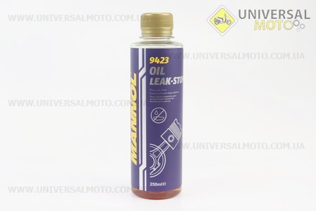 Присадка-герметик для усунення течі моторної олії (стоп-теча) "Oil Leak-Stop", 250ml. MANNOL (Мотохімія / UM3045-V12)