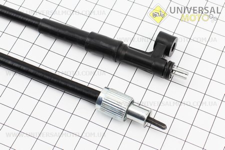 Трос спідометра (квадрат-вилка, гайка-шток з вухом під болт) (трос 102см; кожух 100см). Китай (Троса / UM3050-V19)