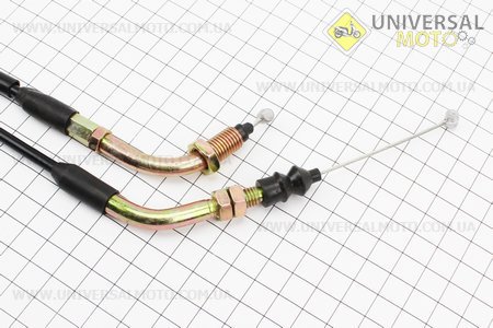 Трос газу 4Т-50см.куб. (кріплення верхнє з різьбою) (трос 194см; кожух 184см). TMMP (Троса / UM3050-V31)