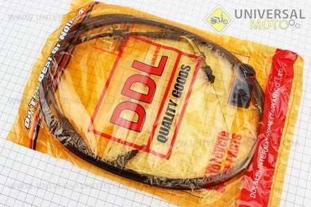 Трос газу 4Т-50см.куб. (кріплення верхнє з різьбою) (трос 203см; кожух 192см). DDL (Троса / UM3050-V47)