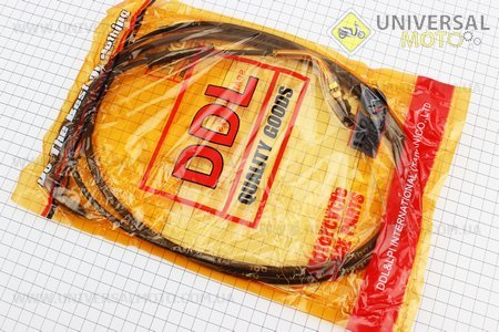 C04 Трос газа 4Т-50см3 (крепление верхнее с резьбой) 185см. BAJAJ (Трос / UM3050-V48)