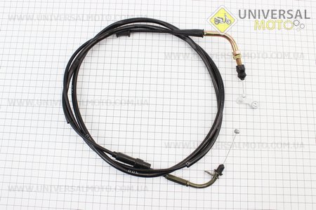 Трос газу 4Т-50см.куб. (кріплення верхнє з шайбою) (трос 208см; кожух 197см). DDL (Троса / UM3050-V50)