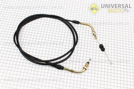C04 Трос газа 4Т-50см3 (крепление верхнее с резьбой) 175см. B-cycle (Трос / UM3050-V68)