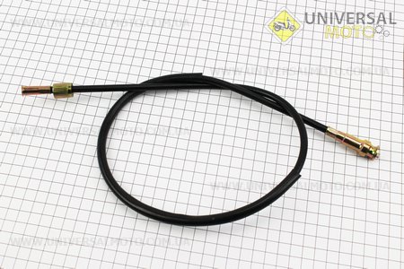 Трос спідометра (квадрат-вилка, гайка-шток товстий) (трос 85см; кожух 83см). Китай (Троса / UM3050-V84)