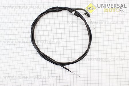 Трос газу для GY6 під карбюратор JH70 (кріплення верхнє з шайбою) (з регулюванням по довжині) (трос 196см; кожух 186см). DDL (Троса / UM3050-V86)