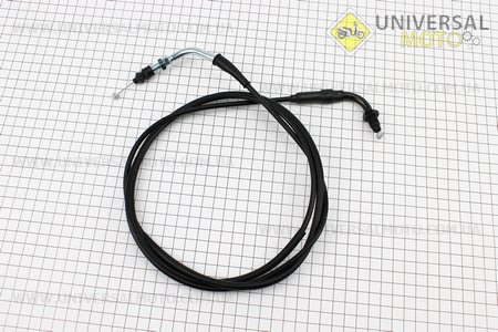 Трос газу 4Т-50см.куб. (кріплення верхнє з різьбою) (трос 192см; кожух 188см). Китай (Троса / UM3050-V93)