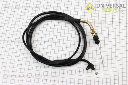 Трос газу 4Т-50см.куб. (кріплення верхнє з різьбою) (трос 190см; кожух 183см). TATA (Троса / UM3051-V02)