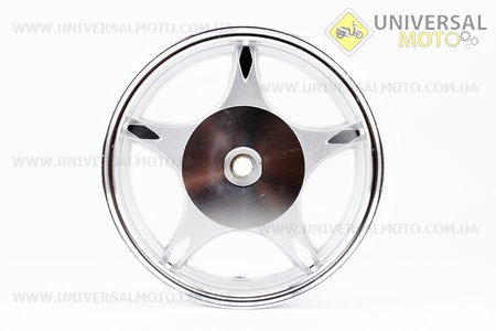 Диск задній литий MT2,15x10 Z19 для 4Т (бараб. гальм., d-110мм) "5 променів" сірий. Китай (Диски до скутера / UM3060-V03)