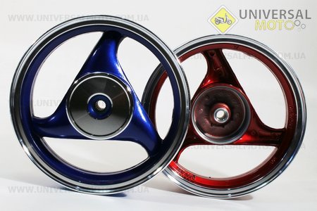 D19 Диск литой задний (бараб. торм. для 50см3 4Т-19 шлицов) MT2,5x12, серебристый. Китай (Диски / UM3060-V06)