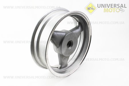 Диск задній литий MT3,50x12 Z19 для 4Т (бараб. гальм., d-110мм) "3 променя" сірий, тип 1. Китай (Диски до скутера / UM3060-V09)