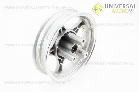 Диск передній литий MT2,15x10 d12мм (диск гальм. 3 болта) "5 променів" сірий. Китай (Диски до скутера / UM3060-V27)