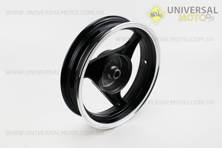 Диск задній литий MT2,50x12 Z19 для 4Т (бараб. гальм., d-110мм) "3 променя" чорний. Китай (Диски до скутера / UM3060-V29)
