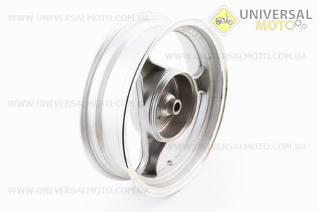 УЦІНКА Диск задній литий MT3,50x13 Z19 для 4Т (бараб. гальм., d-130мм) "3 променя" сірий (скол). Китай (Диски до скутера / UM3060-V69)