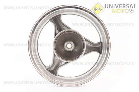 УЦІНКА Диск задній литий MT3,50x13 Z19 для 4Т (бараб. гальм., d-130мм) "3 променя" сірий (скол). Китай (Диски до скутера / UM3060-V69)