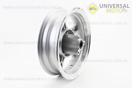 УЦІНКА Диск передній литий MT2,50x10 d12мм (диск гальм. 3 болта) "5 променів" сірий (невеликий наліт). Китай (Диски до скутера / UM3060-V73)