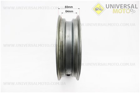 УЦІНКА Диск задній литий MT2,50x10 Z16 для 2Т (бараб. гальм, d-107мм) "5 променів" сірий (невеликий наліт). Китай (Диски до скутера / UM3060-V76)