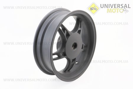 Диск задній литий MT3,50x12 Z19 для 4Т (бараб. гальм., d-110мм) "5 променів" чорний. Китай (Диски до скутера / UM3060-V83)