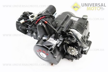 Двигатель для квадроцикла (мопедный) в сборе 110куб - "механика" (3передачи + 1 задняя). Китай (Двигатель / UM3070-V47)
