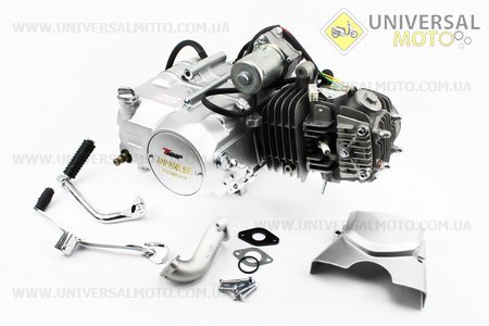 Двигун мопедний в зборі 125куб (Delta) - "механіка" (алюмінієвий циліндр). TMMP (Двигуни в зборі / UM3070-V93)