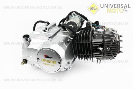 Двигун мопедний в зборі 125куб (Delta) - "автомат" (алюмінієвий циліндр). TMMP (Двигуни в зборі / UM3070-V94)