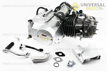 Двигун мопедний в зборі 125куб (Delta) - "автомат" (алюмінієвий циліндр). TMMP (Двигуни в зборі / UM3070-V94)