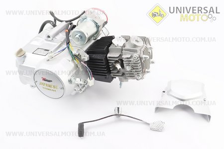 Двигун для квадроцикла (мопедний) в зборі 125куб - "механіка" (3передачі + 1 задня), сірий. TMMP (Двигуни в зборі / UM3071-V53)