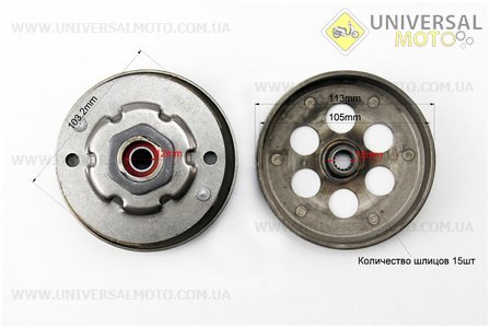 Вариатор задний комплект Yamaha 2JA. TMMP (Скутер Yamaha \ UM3080-V24)