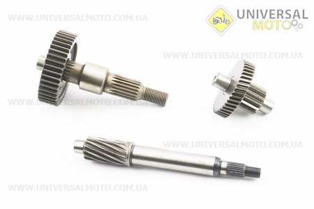 РЕДУКТОР Honda LEAD 90 (3 вали, шестерня в комплекті). Китай (Запчастини до японського скутера / UM3080-V70)