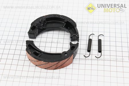 Гальмівні колодки барабанні Honda DIO 50 (пружини під кутом), D=90мм. LAONIU (Запчастини до японського скутера / UM3081-V11)