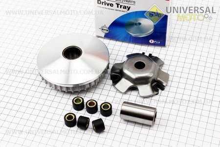 Варіатор передній комплект Honda LEAD100 + втулка. DONGXIN (Запчастини до японського скутера / UM3082-V26)