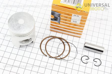Поршневий комплект (поршень, кільця, палець) Honda DIO ZX50 40мм STD (палець 12мм) жовта коробка. SEE (Запчастини до японського скутера / UM3082-V80)