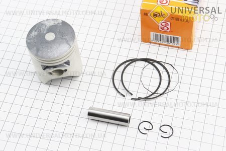 Поршневий комплект (поршень, кільця, палець) Honda LEAD90 48мм +0,50 (палець 12мм). S (Запчастини до японського скутера / UM3083-V11)