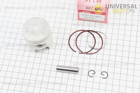 Поршневий комплект (поршень, кільця, палець) Honda TACT65 44мм STD (палець 10мм) Тайвань. MSU (Запчастини до японського скутера / UM3083-V34)