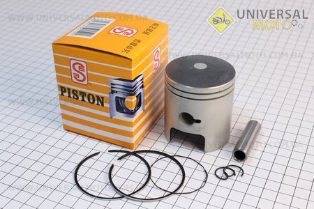 Поршень, кольца, палец комплект Suzuki AD100/110 52,5мм + 0,25 (палец 12мм). S (Скутер Suzuki Lets \ UM3083-V78)
