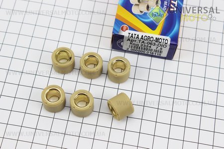 Ролики вариатора 6 штук, Honda/GY6 16*13 - 7,5г. TATA (Скутер Honda \ UM3085-V00)