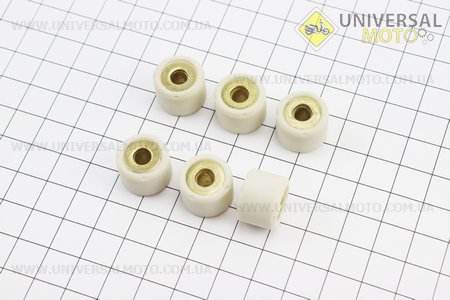 Ролики вариатора 6 штук, Suzuki 16*12 - 10г. Китай (Скутер Suzuki \ UM3085-V21)