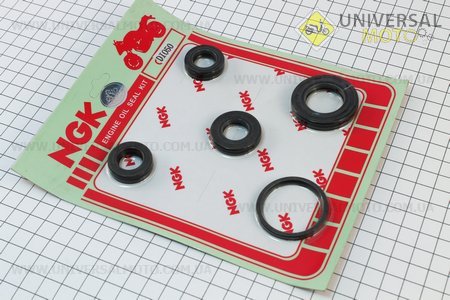 Сальник двигателя к-кт 5шт Honda Dio (15*25,5*7-2шт; 24*40*7; 33*39*4; 17*30*6)