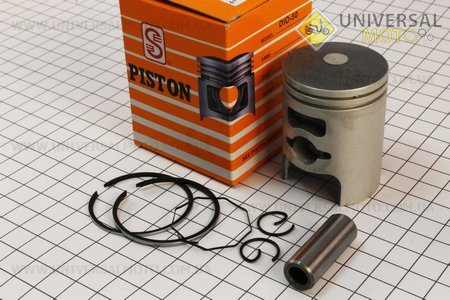 Поршень, кольца, палец комплект Honda DIO50 39мм + 0,75 желтая коробка (палец 12мм). SEE (Скутер Honda DIO \ UM3086-V95)