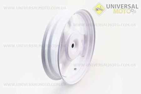 Диск колісний задній Honda DIO (сталевий) білий. Китай (Запчастини до японського скутера / UM3088-V23)