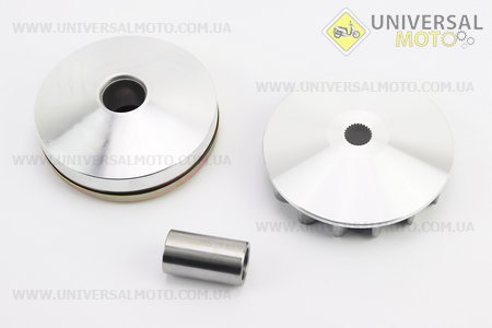 Варіатор передній комплект Suzuki AD 100 + втулка, крильчатка. Китай (Запчастини до японського скутера / UM3088-V63)