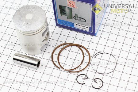 Поршневий комплект (поршень, кільця, палець) Honda DIO50 39мм +0,25 (палець 12мм) синя коробка. SEE (Запчастини до японського скутера / UM3088-V80)