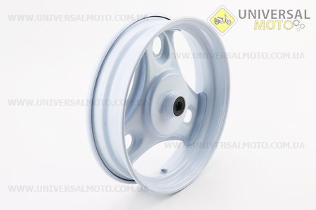 Диск колісний передній Honda DIO бараб. гальма (сталевий), БІЛИЙ. Китай (Запчастини до японського скутера / UM3089-V40)