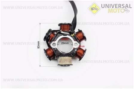Статор магнето Honda LEAD-90. TATA (Скутер Honda Lead \ UM3089-V88)