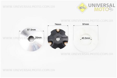 Варіатор передній+втулка+крильчатка комплект. Китай (Запчастини до 4Т скутера / UM3090-V15)