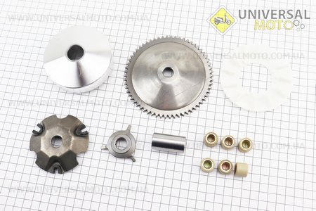 Варіатор передній повний комплект. Китай (Запчастини до 4Т скутера / UM3090-V16)