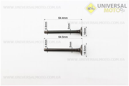 Клапан впускний, випускний комплект 64мм. Китай (Запчастини до 4Т скутера / UM3090-V47)