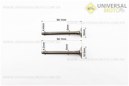 Клапан впускний, випускний комплект 64мм. TATA (Запчастини до 4Т скутера / UM3090-V48)