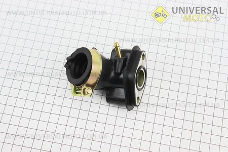 Патрубок карбюратора (стандарт). Китай (Запчастини до 4Т скутера / UM3090-V54)