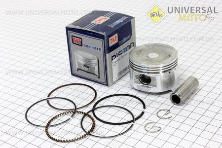 Поршень, кольца, палец комплект 80cc 47мм + 1,00 (палец 13мм). TNT (Скутер 50-100см3 / UM3091-V15)
